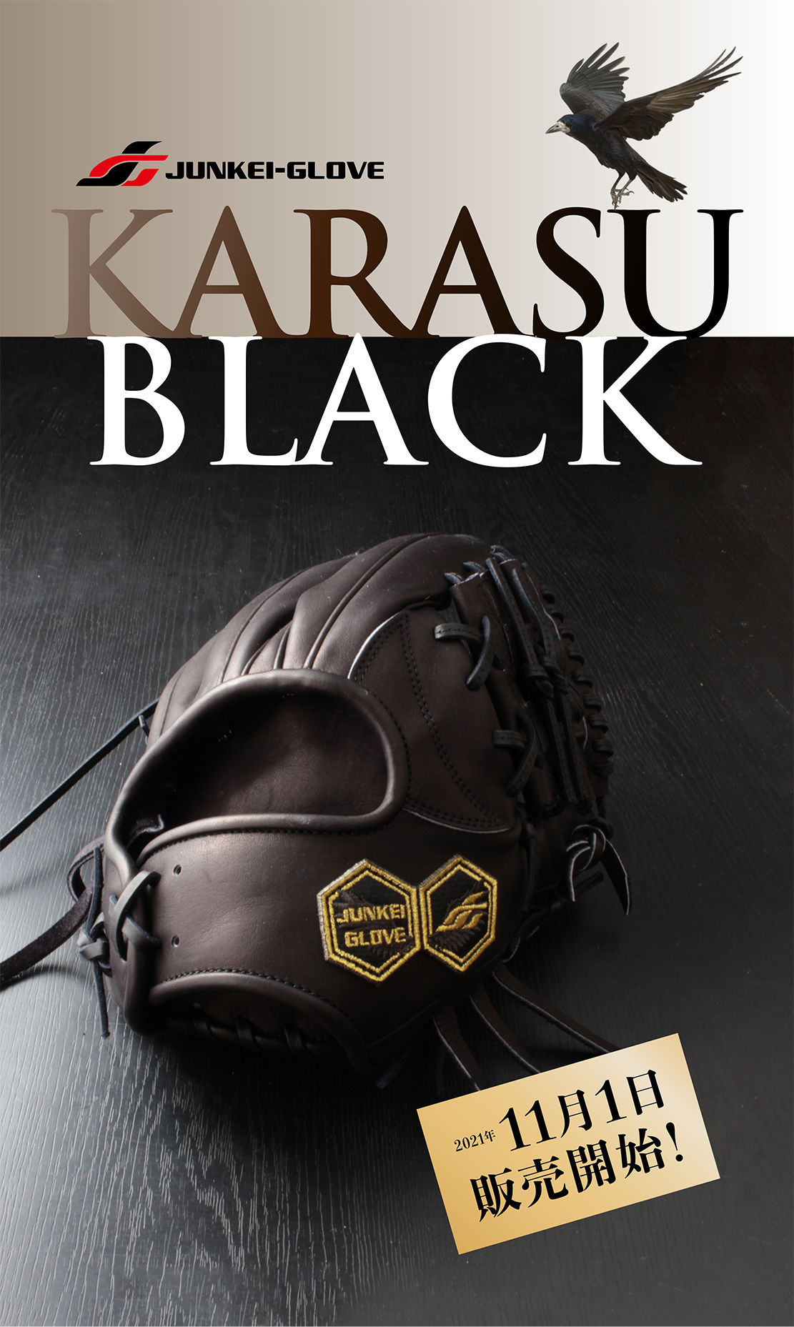 数量限定新発売「KARASU BLACK」 | JUNKEI-GLOVE／ジュンケイ-グラブ 